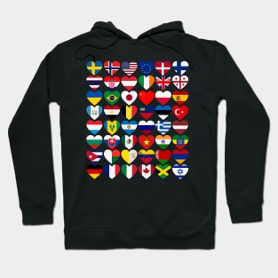 Flags of Countries International Day Of Peace Hoodie